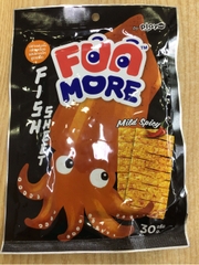 Snack da cá vị mực cay vừa Funmore Thái Lan 30g