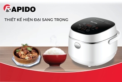 Nồi cơm điện tử Rapido 1,2L 500W RC-1.2D