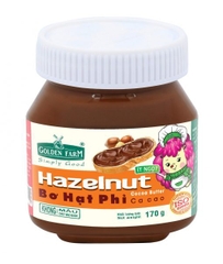 Bơ hạt phỉ ít ngọt Golden Farm 170g