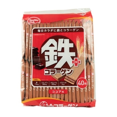 Bánh xốp bổ sung Canxi vị cacao Healthy Club Nhật Bản