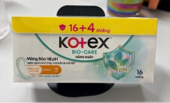 Băng vệ sinh Kotex Bio-Care ban ngày mặt bông 15cm (16+4M)
