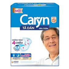 Bỉm dán CARYN L10*6 bịch