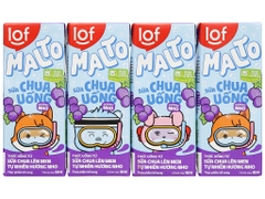 Sữa chua uống LOF Malto Hương Nho 180ml