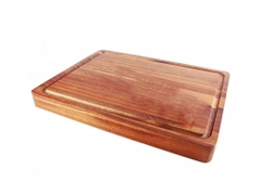 Thớt vuông Deco gỗ xà cừ Thanh Tú 24cm
