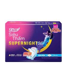 Băng vệ sinh ban đêm Diana Super night siêu thấm 35cm