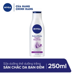Sữa dưỡng thể Nivea collagen trắng da ban đêm 200ml Đức