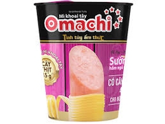 Mỳ ly Omachi sườn hầm ngũ quả hộp thịt thật 113g*24