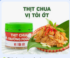 Thịt chua sạch Trường Foods vị tỏi ớt 250g