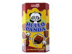 Bánh gấu Hello Panda double chocolate Meiji 50g Singapore