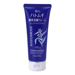 Sữa rửa mặt Hatomugi ngừa mụn và dưỡng sáng da 130g Nhật Bản