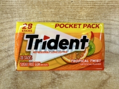 Kẹo gum Trident không đường - vị trái cây nhiệt đới Thái Lan 50,4g