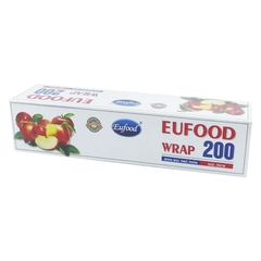 Màng bọc TP Eufood Wrap hộp 200*30cm dao gạt táo đỏ