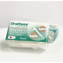 Tăm chỉ nha khoa Tanaphar Oraltana 5 Sao Hộp 50 cái