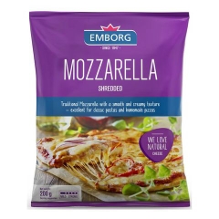 Phô mai bào Mozzarella Emborg F.I.D.M 40% Đan Mạch 200g