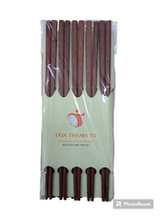 Bộ 10 đôi đũa gỗ Cẩm lai tiện vuông Thanh Tú