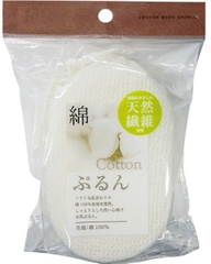Bông tắm tạo bọt sợi cotton và lụa tơ tằm Seiwa Pro 43-258