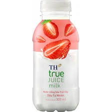 Nước uống sữa trái cây vị dâu TH Truemilk 300ml