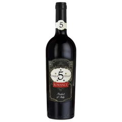 Rượu vang đỏ ngọt Cinque 5 stelle 10% Ý 750ml