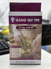 Găng tay TPE tự hủy 50 Cái/Hộp L