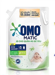 Nước giặt  Omo Matic dịu nhẹ cho quần áo bé yêu 3,6kg