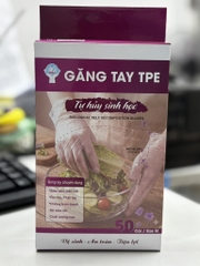 Găng tay TPE tự hủy 50 Cái/Hộp M
