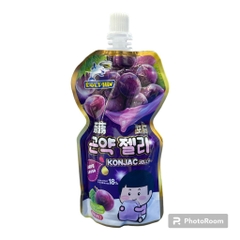 Thạch túi vị nho Konjac Malaysia 130g
