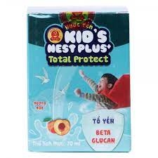 Nước yến Kid's Nest Total Protect hương đào lọ 70ml