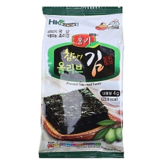 Rong biển nướng dầu oliu HKFood Hàn Quốc 4g