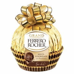 Socola Ferrero Rocher quả cầu nơ vàng Italia 125g