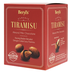 Socola hạnh nhân Beryl's Tiramisu Milk đỏ Malaysia 100g