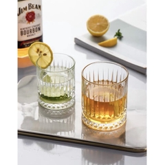 Bộ 6 ly thuỷ tinh Deli sọc kim cương 205ml