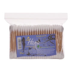 Tăm bông que gỗ Hana gói 200 chiếc