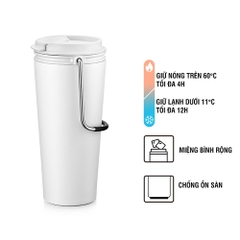 Bình giữ nhiệt Lock&Lock Buck Tumbler màu trắng 540ml LHC4269