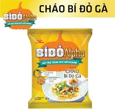 Cháo bí đỏ Alpha thịt gà 50g