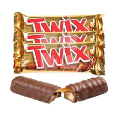 Thanh bánh quy Twix phủ socola sữa và caramen 50g