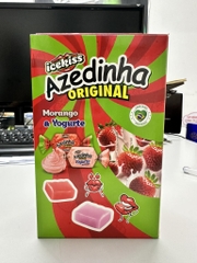 Kẹo mềm hương sữa chua dâu và hương dâu Azedinha Brazil 200g