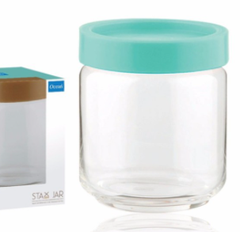 Lọ thủy tinh trơn Ocean nắp màu 2517 500ml Thái Lan