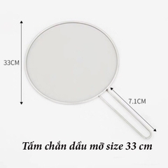 Nắp lưới inox đậy chảo chống văng dầu 33cm