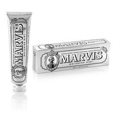 Kem đánh răng Marvis Whitening Mint siêu trắng răng hương bạc hà 85ml Ý