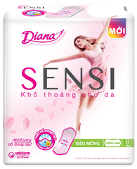 Băng vệ sinh Diana sensi siêu mỏng không cánh 8M