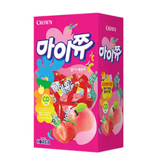 Kẹo Crown hương dâu đào Hàn Quốc 220g