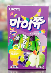 Kẹo Crown hương nho táo Hàn Quốc 220g