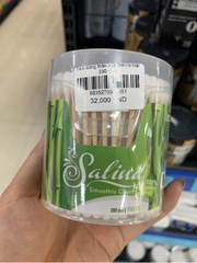 Tăm bông thân trúc Salina hộp 200 que
