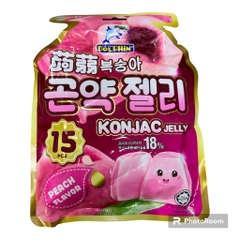 Thạch rau câu Konjac vị đào Malaysia 300g