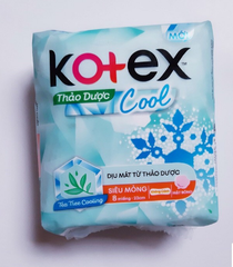 Băng vệ sinh Kotex thảo dược cool siêu mỏng không cánh 8M