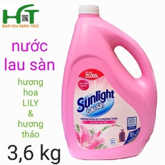 Nước lau sàn Sunlight Hương hoa lily & hương thảo 3,6kg