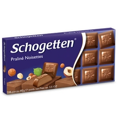 Socola nhân sữa hạt dẻ Schogetten Đức 100g