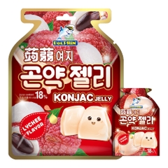 Thạch rau câu Konjac vị vải Malaysia 300g