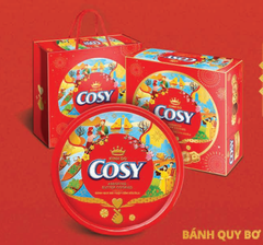 Bánh quy bơ thập cẩm socola hộp thiếc cosy Kinh Đô 378g