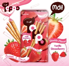Bánh LOTTE Toppo vị dâu 40g